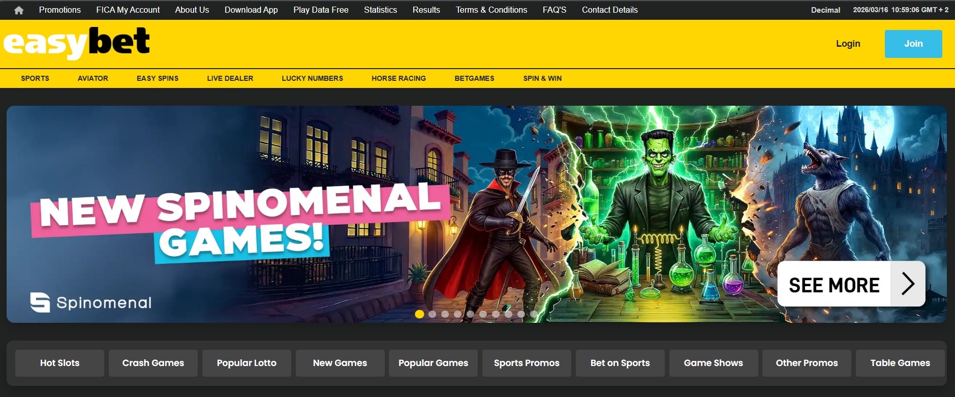 Easybet website